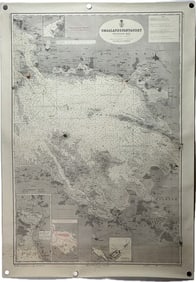 1962 Nautical Chart of Smaalandsfarvandet, Western Part Denmark