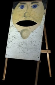 Folk Art Patient Portrait Figure Painting from St. Elizabeth's Hospital