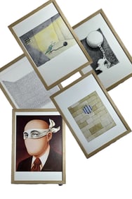 Collection of Surrealist Prints by Various Artists Framed