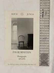 Eva Rubinstein Photography Exhibition Poster, 1975-1979