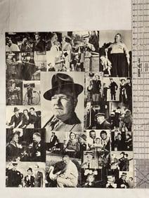 Vintage W.C. Fields Collage Poster