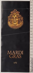 1983 Mardi Gras Poster with Gold Mask Design