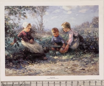 19th Century Print 'The Picnic' by James Faulds