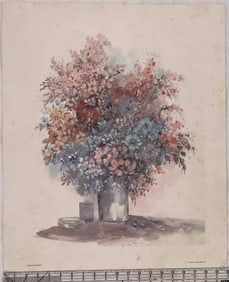 Vintage Floral Still Life Print by Mary Vincent Bertrand ‘Now and Then’