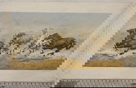 Limited Edition Print of Running Horses by Mary Ann Lee