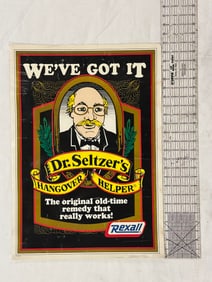 Vintage Dr. Seltzer's Hangover Helper - Rexall Advertising Poster