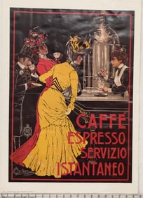 Italian Caffè Espresso Advertising Reproduction Poster