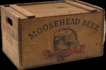 Vintage Moosehead Beer Wooden Crate