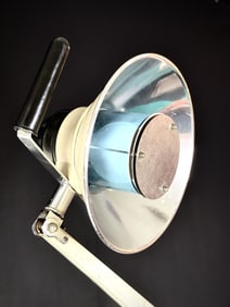 Vintage Burton Medical Examination Floor Lamp with Detachable Work Shelf