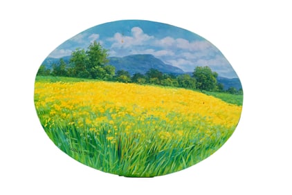 Fioritura Gialla by Claudio Ciardi, Oil on Board