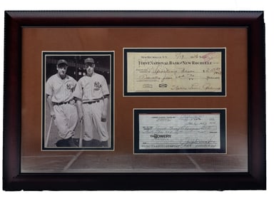 Babe Ruth & Lou Gehrig Repligraph Display