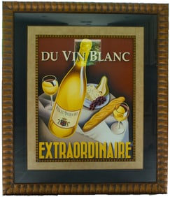 Du Vin Blanc Extraordinaire - Framed Print
