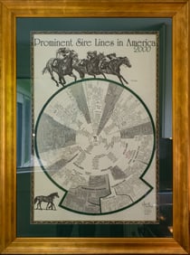 Prominent Sire Lines in America 2000 - Scott Dudley, Lithograph