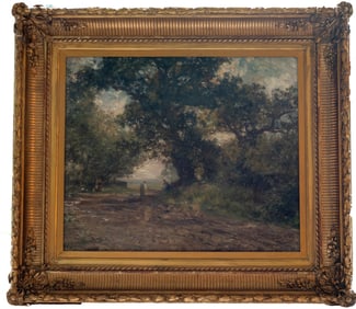 Woodland Path - Signed "H 97", Oil on Canvas