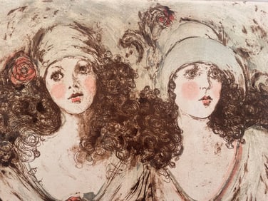 Yesterday's Tomorrow - Mary Vickers, Hand-Colored Etching, A.P.