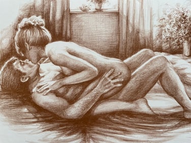 Tender Moments II - Mary Vickers, Lithograph, 248/250