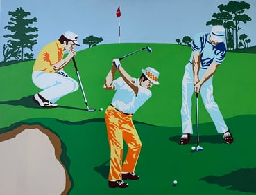 Golfers - Aubert, Serigraph, 68/200