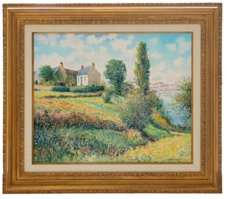 Maison Bretonne a Douarnenez - Yetvart Kaprielian, Oil on Canvas