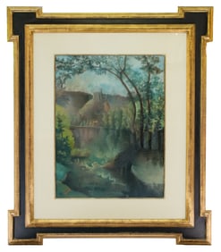 Vue Presumee Chateau Guillard - Felix Pissarro, Oil on Canvas