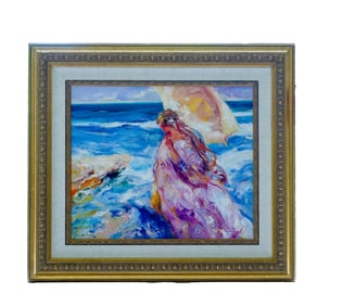 El Paseo - Jose Antonio Pineda Bueno, Oil on Canvas