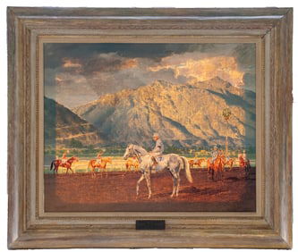 Parade to the Post - Hal Shelton Menasco, Oil on Canvas