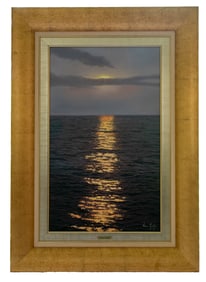 Sunset Over Water - Navarro Montllor, Oil on Canvas