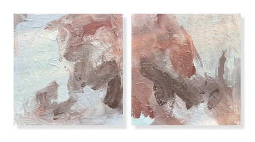 Nadia Husty - Becoming, Acrylic on Wood Panels