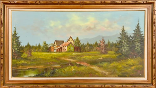 Tranquil Valley Homestead  - Samantha, Oil on Canvas