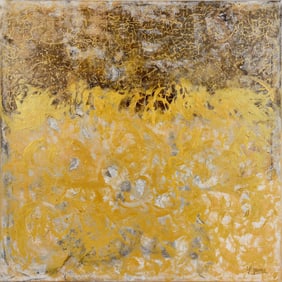 Golden Tapestry - Yasemen, Acrylic on Canvas