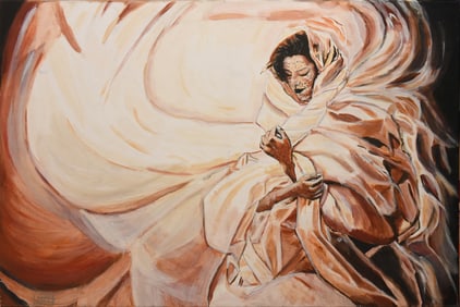 Shrouded in Light - Esmail Khalalfa, Acrylic on Canvas