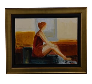 Quiet Contemplation - A. Todd, Oil on Canvas