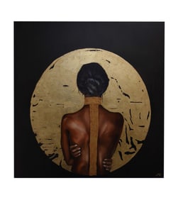 Aura of Gold - Lily Movahedi, Oil on Canvas