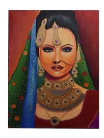 The Queen of Gems - Lily Movahedi, Oil on Canvas