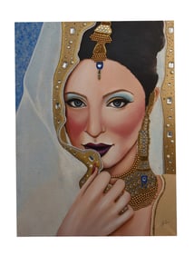 Opulent Veil - Lily Movahedi, Oil on Canvas