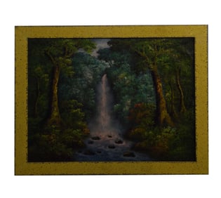 Jungle Cascade - Unknown artist, Oil on Canvas