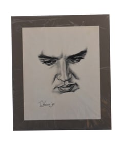 Elvis Presley Portrait - T. Wright, Pencil Drawing