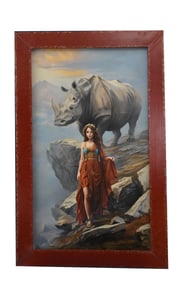 Guardian of the Peaks - Yahya Roydel, Oil on Canvas