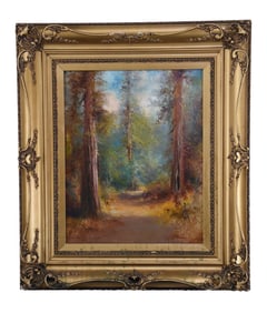 Forest Path - Unknown Artist, Oil on Canvas