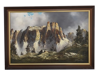 Alpine Majesty - Arno Lemke, Oil on Canvas