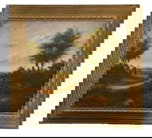 Golden Hour Journey - Unknown Artist, Oil on Canvas