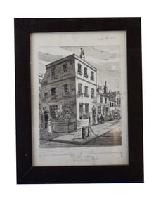 Street Corner in the City - William Ficher, Drawing