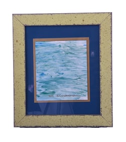 Rippling Serenity - Kamran Khavarani, Oil on Paper