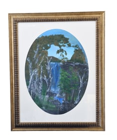 Forest Cascade - Abbas Shirmohammadi, Oil on Canvas