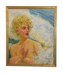 Emerging from the Waves - M. Wagner, Oil on Canvas