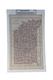 Colour Map of Indiana - G.W. Gray & Son, Map