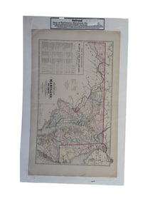 Railroad Map of Maryland & Delaware - G.W. Gray & Son, Map