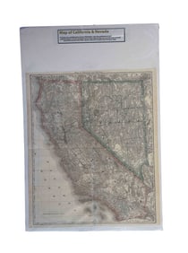 Map of California & Nevada - G.W. Gray & Son, Map