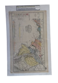 Geological Map of Maryland & Delaware - G.W. Gray & Son, Map