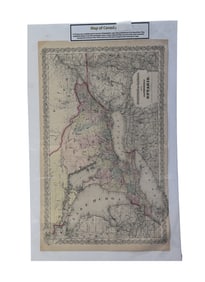 Map of Ontario, Dominion of Canada - G.W. Gray & Son, Map