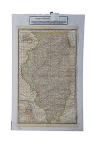 Map of Illinois (Prairie State) - G.W. Gray & Son, Map